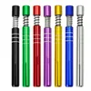 Nieuwe Metalen Pijp Sigaret Roken One Hitter Bats Kruid Aluminium Dugout Snuff Snorter Houder Accessoires Tabak Hand Pijpen 100 stks/partij