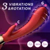 Massager 2 im schwingenden Vibrator G Spot Zunge lecken weibliche Dildo Clit Clitoris Stimulator Erwachsener für Frauenpaargeschäft