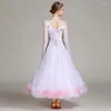 Stage Wear Waltz Ballroom Competition Dress Standard Mordern Dance Performance Costumes Women Sexy Backless High End Evening Party Gown