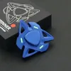 Spinning Top wielokolorowy kamuflaż trójkąt kształt Pure stop z palcem Gyroscope aluminiowy palcem żyroskopem zabawka dekompresyjna 230616