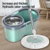 Hand Push Sweepers Household Automatic Rotary Mop With Bucket Dry And Wet Dual use Microfiber Magic Living Room Bathroom Wooden Floor Cleaning 230617