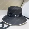 أزياء القش القبص نساء قبعة دلو القبعة Men Designer Casquett