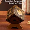 Decorative Objects Figurines Hellraiser Cube Puzzle Box Removable Lament Horror Series Full Film Function Ornaments Puzzle Props Box Cube Needle Model Q0R6 230616