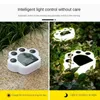 Novo 1 pçs LED solar ao ar livre Luz de pata de urso luz de gramado à prova d'água luz de plugue de jardim luz enterrada luz decorativa de paisagem