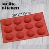 Stampi da forno Mini Muffin 15 Fori Stampo rotondo in silicone Biscotti Cupcake fai da te Pan fondente Budino antiaderente Torta al vapore Strumento Pasticceria 230616