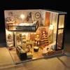 Architecture DIY Maison DIY Miniatures en bois avec meubles Miniature Dollhouse Jouets pour enfants Noël et cadeau d'anniversaire TD16 230617