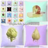 Cushion/Decorative Pillow Dissoing Art Printing Square Pillowcase Used For Home Decoration Car Sofa Cushion Er 45Cmx45Cm Drop Delive Dhspx