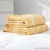 Cobertor de algodão amarelo para sofá toalha colcha para cama casa viagem moda 150*200 200*230 R230617