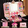 Beauty Fashion Kids Make-Up Speelgoed Voor Meisjes Wasbare Cosmetische Set Met Licht Pretend Play Lippenstift Nagellak Kit 3 jaar Kinderen 230617