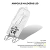 Nya G9 Eco Halogen -glödlampor G9 220 - 230V 40W CAPSULE LED -lamplampor Sättade pärlor Kristalllamphalogenlampa 3000K (varm vit)