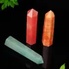 8~9cm length Rough polished Quartz Pillar Art ornaments Energy stone Wand Healing Gemstone tower Natural Crystal point Wkjmi