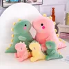 Animales de peluche de peluche 2550 CM Lovely Dinosaur Toys Super Soft Cartoon Animal Dino Dolls para niños Baby Hug Doll Sleep Pillow Home Decor 230617