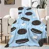 Deken Pizza Kip Benen Franse Patroon Gooi Deken Biscuit Deken Soft Cozy Jute Warm Slaapbank Decor Kids Geschenken R230616