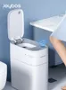 Abfallbehälter Smart Sensor Mülleimer Induktion Automatischer Saugbeutel Mülltonne Licht Küche Schlafzimmer Toilette Wasserdichter Eimer mit Deckel 230617