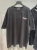 Herren-Designer-T-Shirt, Kleidung, Palmen, Designer-Hemden, Damen-T-Shirts, Mode, Sprühfarbe, Graffiti-Paar, kurze Ärmel, High Street, lose Marke Tide