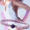 Bangle Natural Amethyst Body-purify Slimming Bracelet Stone Energy Bracelets For Women Fatigue Relief Healing Yoga