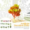 Dekorative Blumenkränze, 18 Stück, künstliche Sukkulenten-Dekoration, künstliche Pflanzen, Dekorationen, gefälschtes Grün, dekorativ