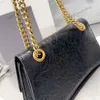 Brand Hourglass Bags 8A Top Quality Designer B Fashion Chain Shoulder CrossBody Bag Women Pleated Soft Leather Luxury Handbags 230617