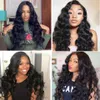 Hair Bulks Brazilian Loose Wave Bundles With Closure 100 Human Weave 3 4 Frontal 12A Extension 230617
