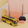 ElectricRC Car 2.4G Baby Light Travel RC Bus Scuola elettrica Veicolo giocattolo Miniatura Bus a due piani Auto Simulazione Regali Giocattoli per bambini 230616