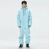 2023 Ski suit set, one piece adult windproof and waterproof single board double board ski suit, male