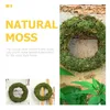 Flores decorativas Anel de musgo Guirlanda de Natal Fazendo anéis DIY Material Apanhador de sonhos Círculo Argolas