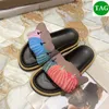 Neue Designer-Hausschuhe YK Pool Pillow Comfort Mule Slides tiefbraun weiß schwarz grau flache Sandalen Damen Sommer Strand Slipper Luxus Outdoor-Rutschschuhe EUR 35-40