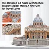 3D-Puzzles CubicFun National Geographic Vatikan-Modell für Erwachsene Kinder Bausätze Reisebroschüre Basilica di San Pietro 230616