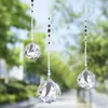 Décorations de jardin attrape-soleil fausse boule de cristal pendentif suspendu décoratif aile d'ange décoration de voiture ornement avec approvisionnement en corde