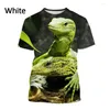 Men's T Shirts 2023 Casual Short-sleeved Shirt Fashion Cool Cold-blooded Animal Harajuku Style Streetwear Top