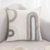 وسادة وسادة cushiondecorative مغربية بوهو حلقة مخملية وسادة الرمادي بيج وسادة الساحة المنزل ديكور ديهور معنقدة لأريكة سرير سرير غطاء وسادة وسادة 230616