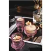 Titulares de velas Nordic Rink Glass Candlestick European Candles Stand Romântico