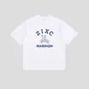 MAMINQIN Daily Miscellaneous Cartoon Printing Short Sleeve T-shirt for Men and Women High Weight College Vintage Half Sleeve TeeH