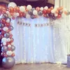 Gordijn Wit Bruiloft Achtergrond Chiffon Stof Drape Voor Feestgordijnen Panelen Met Staaf Zakken Thuis Raamdecoraties