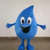 Costume della mascotte della goccia d'acqua di alta qualità Costume di carnevale in maschera Costume di fantasia personalizzato Costume di peluche