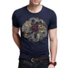 Mode Hot Diamond T-shirt pour hommes de luxe Slim Fit Chinese Dragon Hot Diamond Half Sleeve T-shirt Top