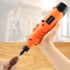 Boormachine Tungfull 12V trådlöst borrbatteri Graver Electric Mini Drilling Machine för Dremel Tillbehör Variabel hastighet