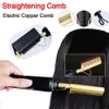 Hair Straighteners Copper Comb Straightener for Wigs Afro Hair Heating Comb Straightening Brush Electric Pressing Comb Hair Straightener 230617