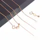 Kedjor Creative Design 585 Purple Gold Plated 14k Rose Knit Chain Simple Charm Universal Neckoce Party Accessories