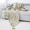 Coperta coperta a maglia coperta copriletto copriletto con copriletto per divano regalo di decorazione domestica di Natale R230617