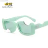 Óculos de sol 2021 Novos óculos de moda Offss quebrados femininos de hip-hop verde macio b6q5