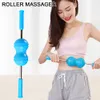 Full Body Massager Double Ball Massage Roll Stick Back Pushing Massager Rollers Relaxing Muscle Massage Balls Easy Carry and Storage 230617