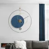 Zegary ścienne Hiszpania nordycka luksusowy zegar cichy metal nowoczesny duży drewno kreatywny sypialnia dekoracja salonu lqq15yh