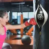 Punching Balls PU Punching Ball Pear Boxing Bag Training Reaction Speed Balls Muay Thai out of the balloon Inflatable Floor Fitness Equipment 230617