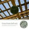 Dekorativa blommor Artificial Grass Ball Frame Flower Arrangement Rack Wedding Supplies Topiary Support Balls Plastic Artifical Arrangements