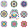 Stitch Diy Diamond Painting Coaster Cup Mat Pad Animal Mandala Diamond Embroidery Round Coasters Table Placemat Home Kitchen Decor