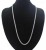Chains 6mm Width 46-61 Cm Length Round Mesh Chain Necklace 316L Stainless Steel Big