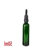 Bouteilles de pipettes de réactif liquide en verre vert compte-gouttes pour les yeux aromathérapie 5 ml-100 ml huiles essentielles bouteilles de parfum en gros gratuit DHL Bochb
