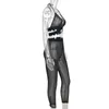Women's Two Piece Pants Girl Night Club Style Women's Clothing 2023 Sexy Backless Navel See-through Wrapped Chest Neck Suit Sweet