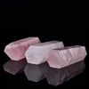 Natural Pink Crystal Tower Arts Mineral Chakra Healing wandsReiki Energy stone six-sided Quarze Point magic wand rough polished Mvtfb